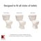 Keeney Mfg Universal Decorative Toilet Tank Lever Faucet Style, Brushed Nickel PP836-71BNL - alternate 5